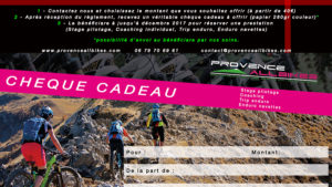 chèque cadeau vtt